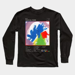 alt-J - This Is All Yours Tracklist Album Long Sleeve T-Shirt